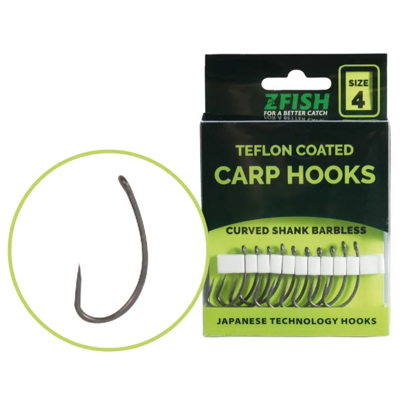 Háčky Zfish Curved Shank Barbless 10ks #8