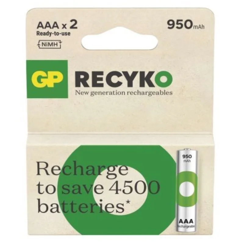 Nabíjecí baterie GP ReCyko 950 AAA (HR03), 2 ks B25112