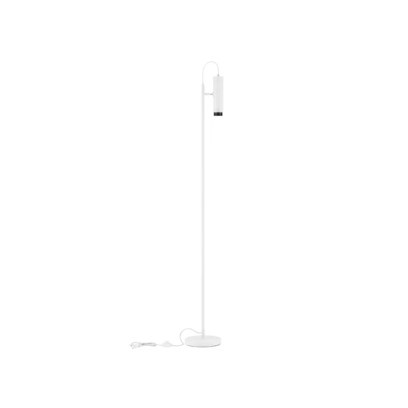Bílá stojací lampa Nessi 160 cm