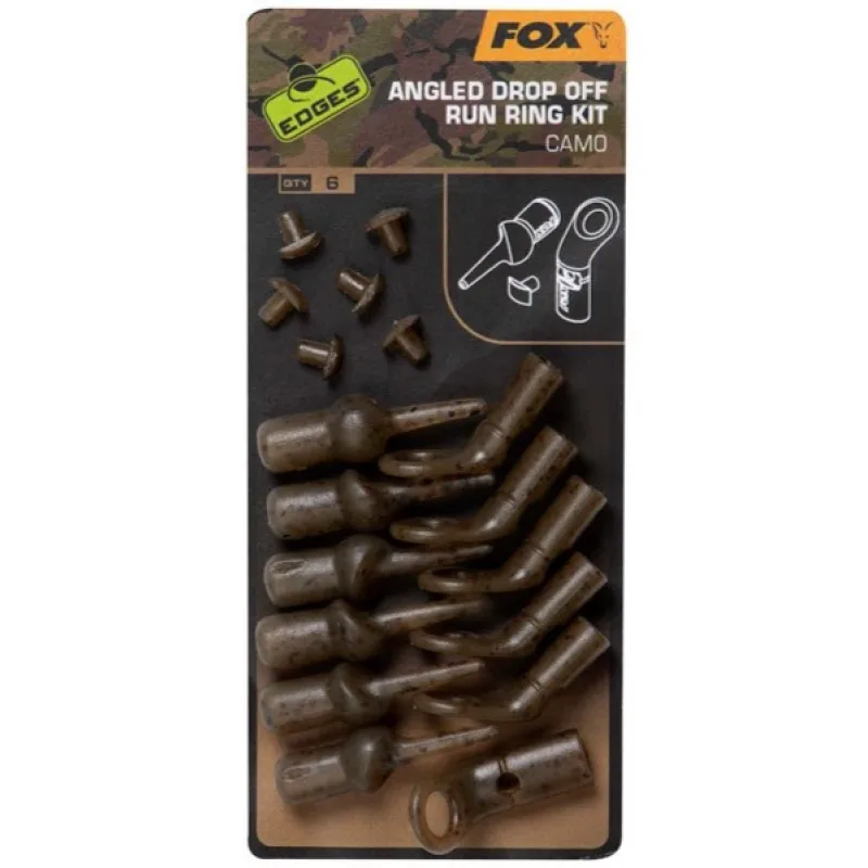 Fox Edges Camo Angled Drop Off Run Ring Kit 6 set/bal