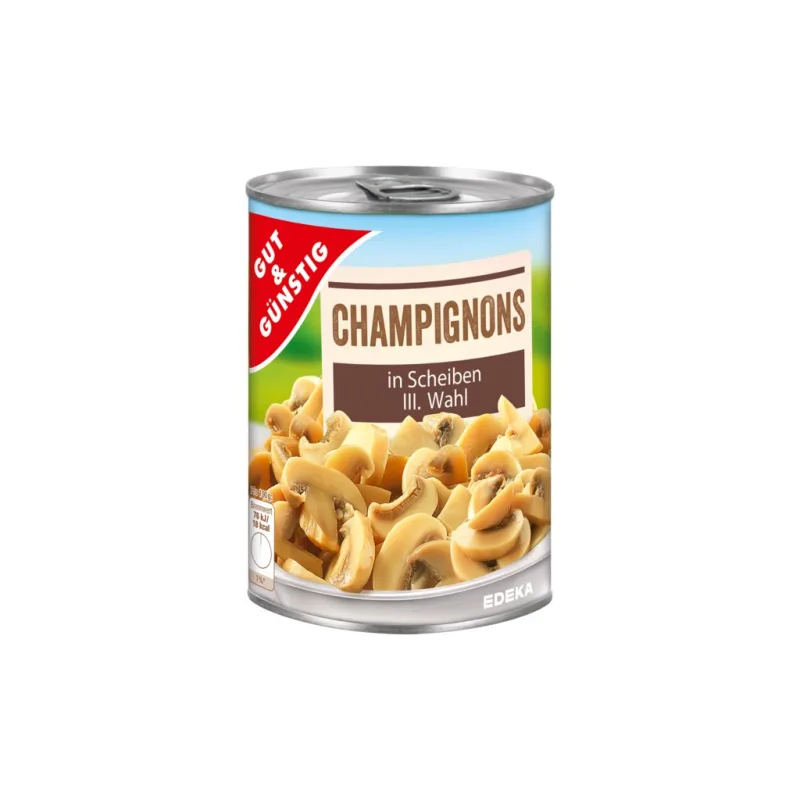 G&G Žampiony, plátky 290g  - originál z Německa