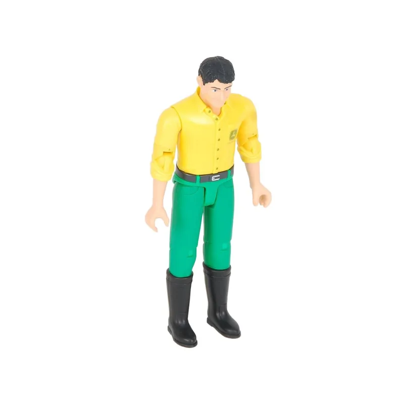 Bruder BWORLD John Deere v žltom triku a zelených nohaviciach