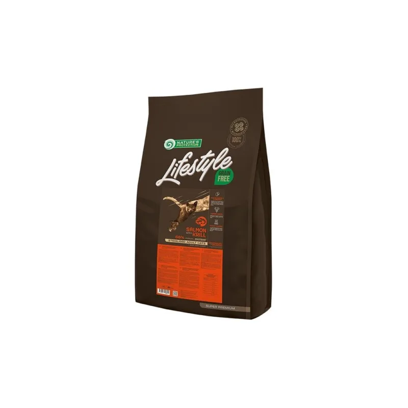Nature's Protection Cat Dry LifeStyle GF Sterilised Salmon 7 kg