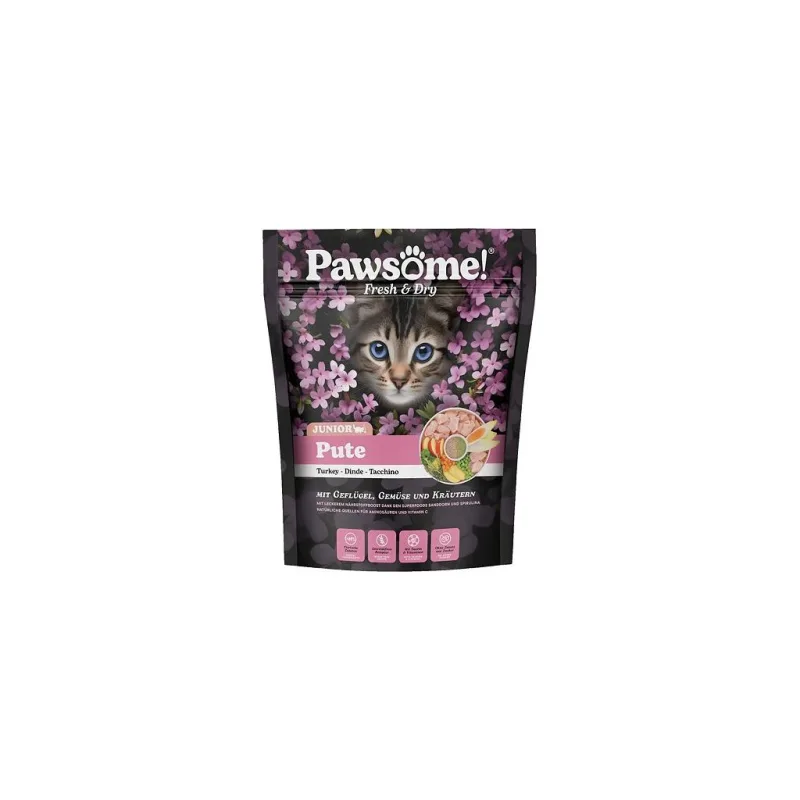 Pawsome! Fresh & Dry Junior Pute s krůtím masem 750 g