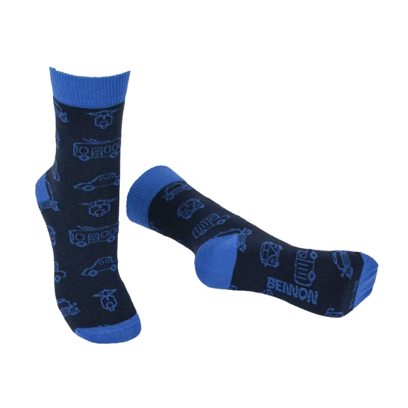Ponožky BENNON BENNONKY Car Socks blue