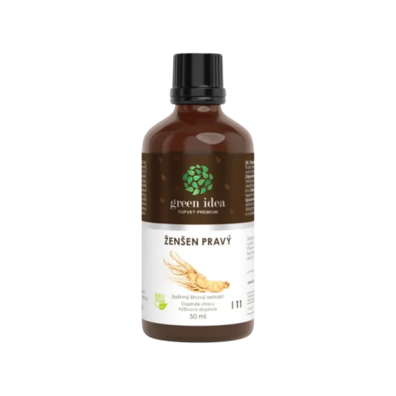 Ženšen tinktúra – kvapky 50 ml – Green idea