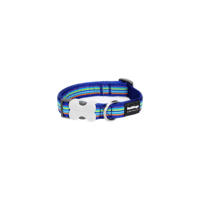 Red Dingo obojek – Horizontal Stripes Navy – 20 mm x 30-47 cm