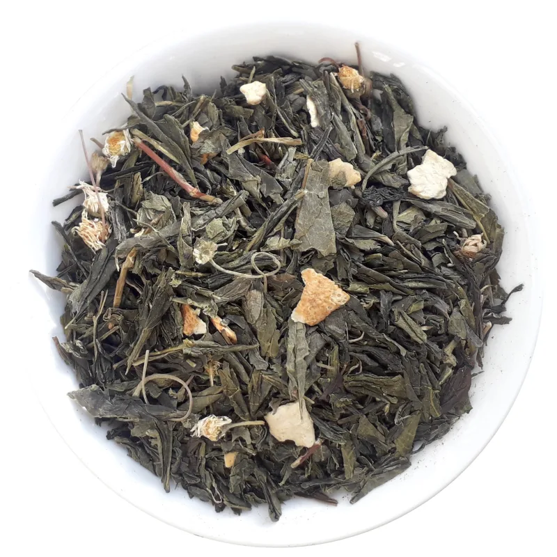 Zelený citrusový čaj s citrónem - Zelený čaj Japan Sencha Lime