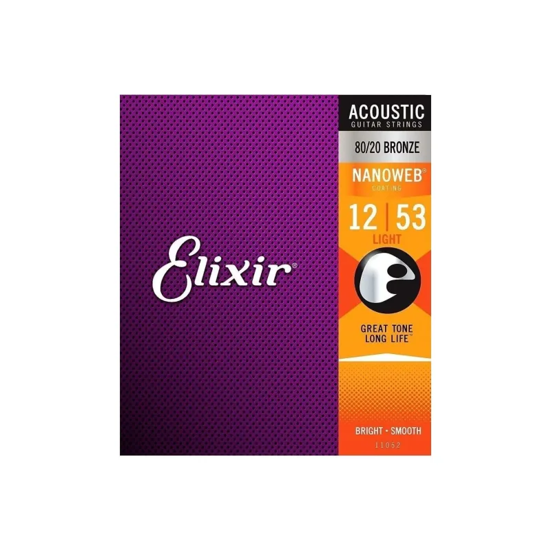 Elixir Acoustic Bronze 80/20 Nanoweb 11052 Light