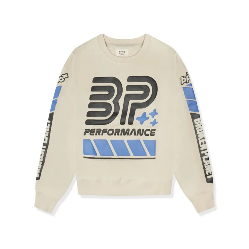 Broken Planet Performance Bone White Crewneck