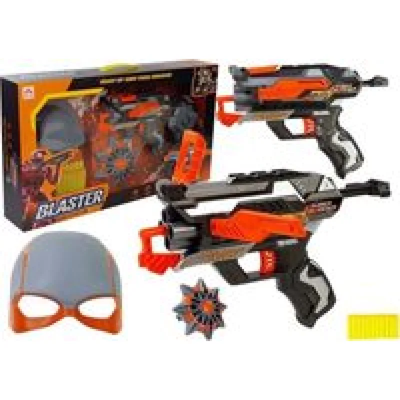 Pistole na pěnové náboje s maskou
