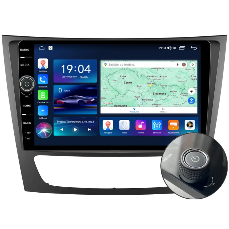 EVE-UN06M/A7224 Everest 2DIN autorádio EVE215 Android, Mercedes-Benz E W211 / CLS W219 / CLK W209 / G W463