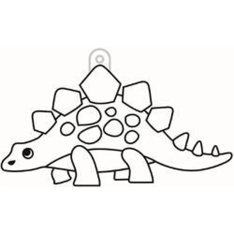 Závěsné sklíčko kontura dinosaurus Stegosaurus