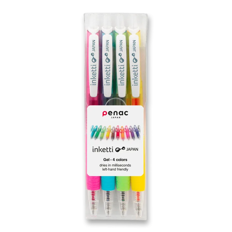 Penac Inketti - gel roller - set of 4 colors