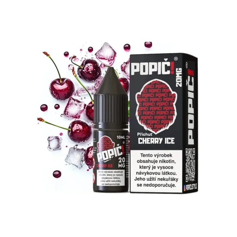 Liquid POPIČ! Salt Cherry Ice 10ml-20mg