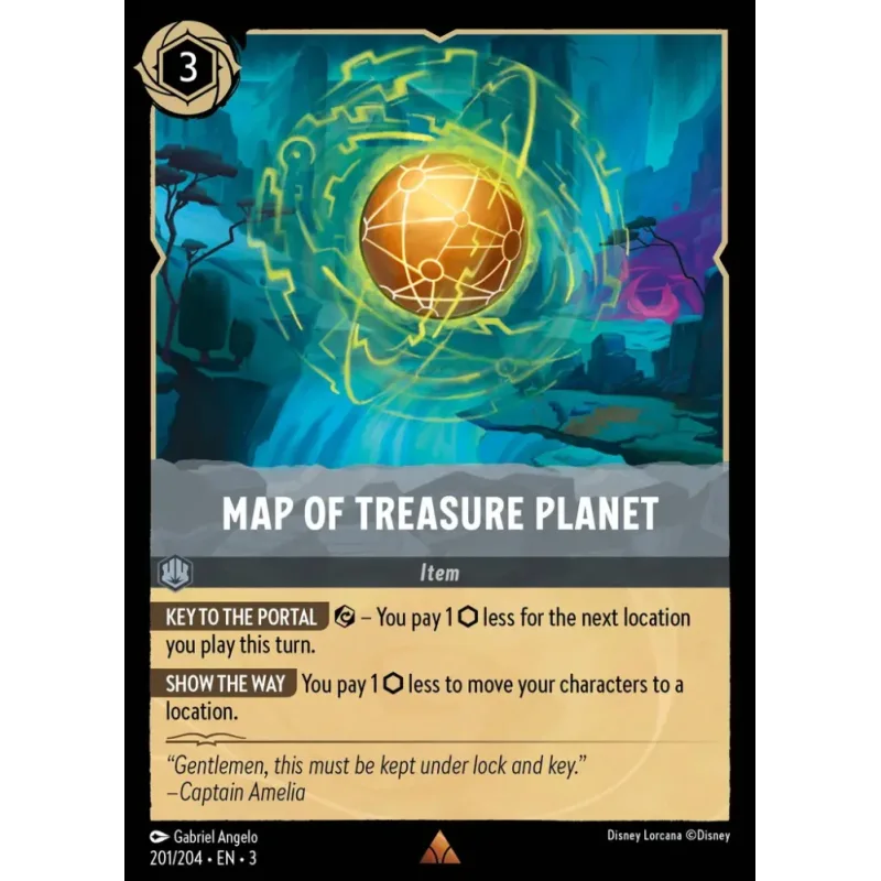 Map of Treasure Planet