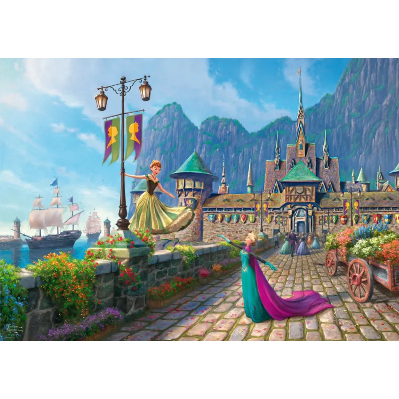 Puzzle Thomas Kinkade: Disney: Ľadové kráľovstvo