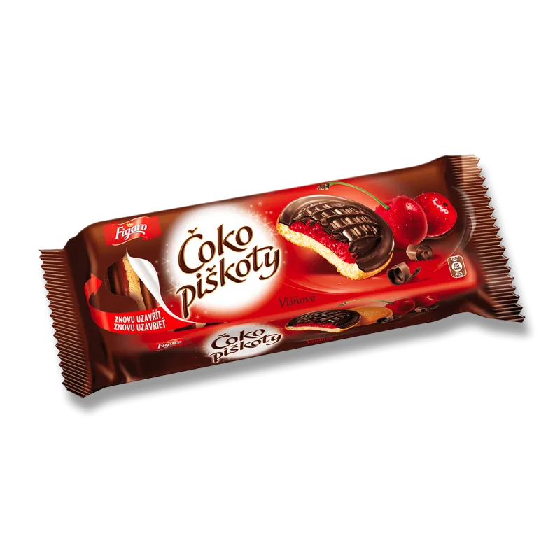 Figaro Dezertní Piskoty - sponge-biscuits with sour cherry flavour