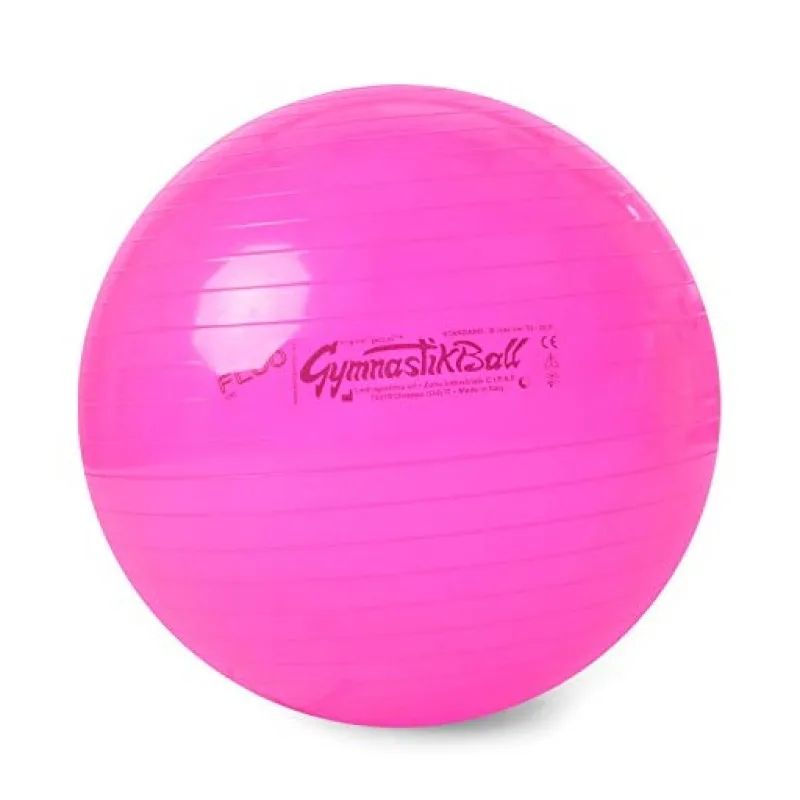 PEZZI GymBall lopta, fluo ružová, krabička, 65 cm