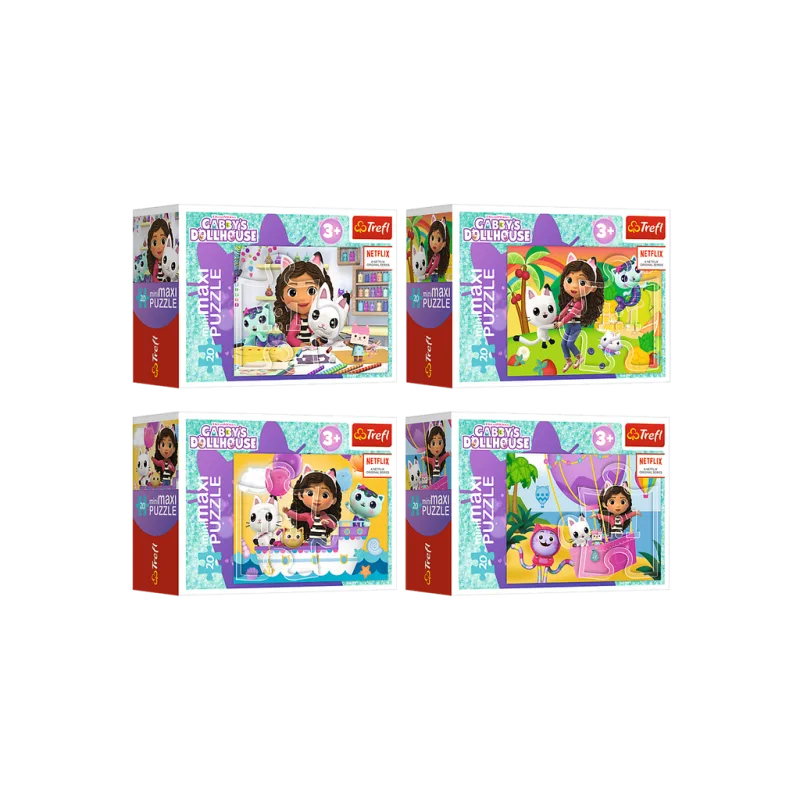 Puzzle Trefl Puzzle Gabby Barevný deň 20 dielov pre deti od 3 rokov