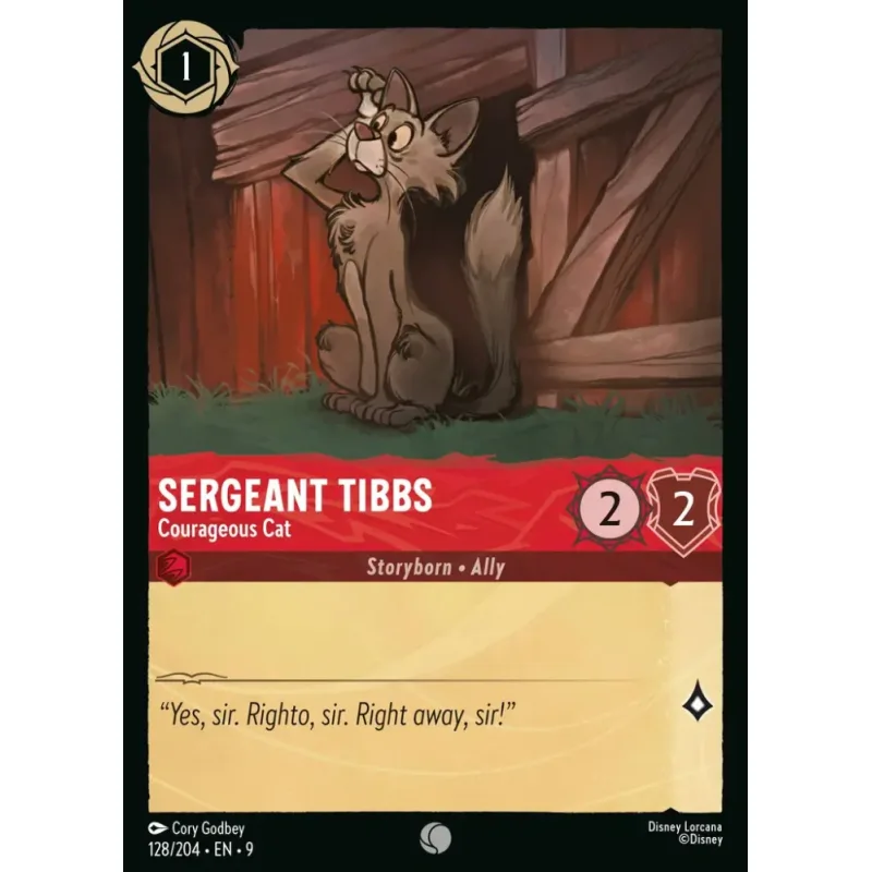 Sergeant Tibbs - Courageous Cat