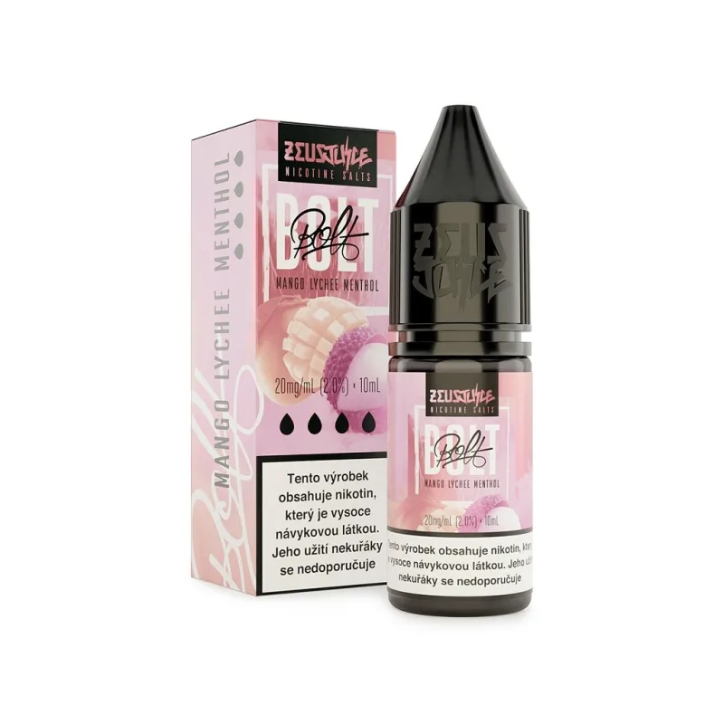 Zeus Juice BOLT Salt - E-liquid - Mango Lychee Menthol - 10ml - 20mg