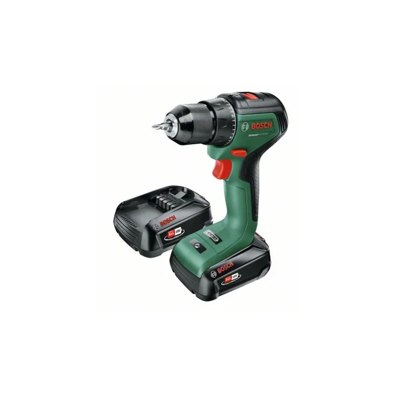 BOSCH Akumulátorová príklepová vŕtačka UniversalImpact 18V-EC 60 Nm v kufri (2 x 2,0 Ah + nabíjačka)