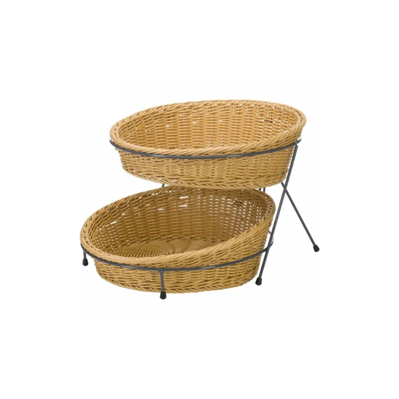 Stojan drátěný pro 2 kulaté koše ø 34,5 cm bez košíků