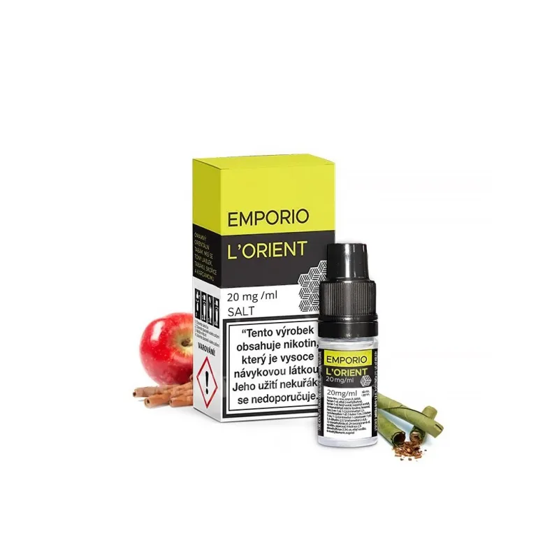 Emporio Salt - L´orient - 20mg  Tabák, Jablko, Skořice, Kardamon