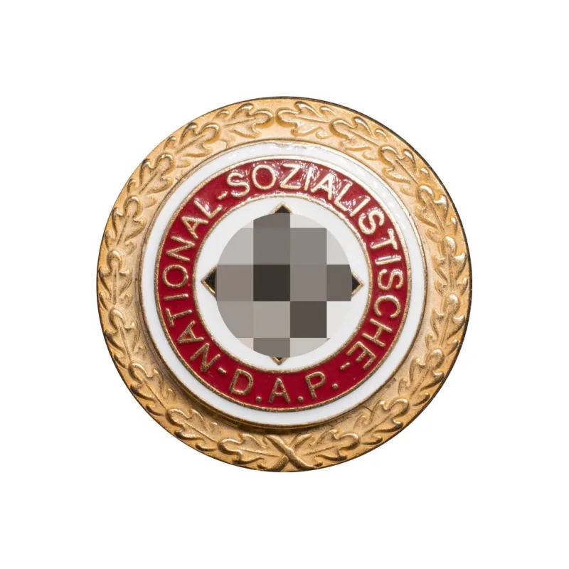 Německý stranický odznak NSDAP ve zlatě (Deschler München)
