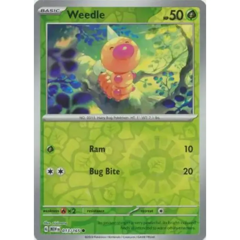 Weedle (MEW 013) - REVERSE HOLO
