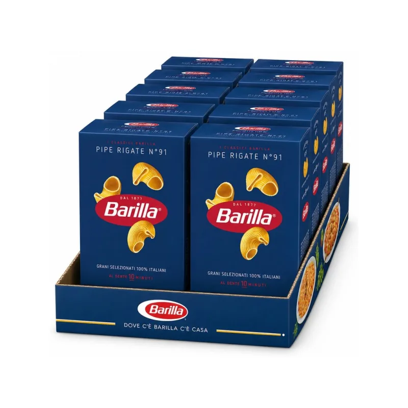 Barilla Pipe Rigate Nr. 91 10x500 g-VÝHODNÉ BALENÍ