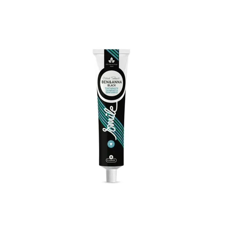Ben & Anna Bělicí zubní pasta s fluoridem 75 ml Black