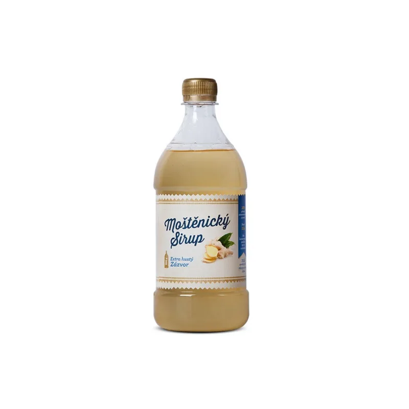 ZÁZVOR – zázvorový bylinný sirup 700 ml MOŠTĚNICKÝ SIRUP