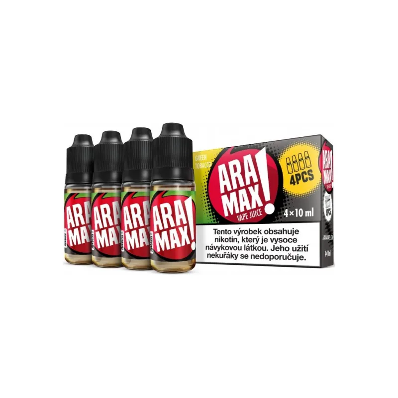 Liquid ARAMAX Green Tobacco 4x10ml 3mg