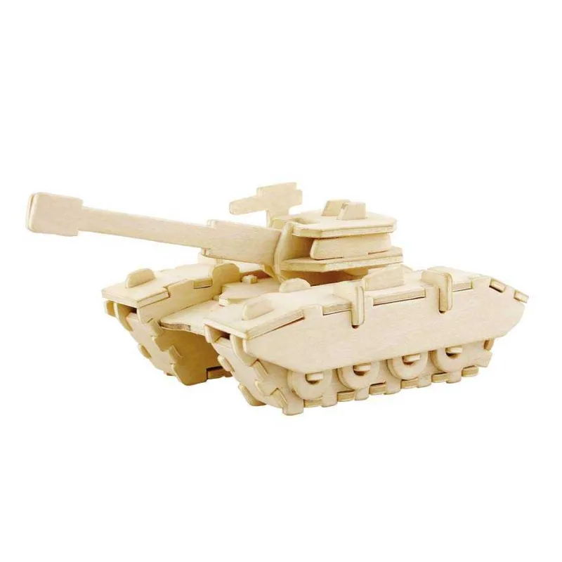 Dřevěné skládačky 3D puzzle - Tank