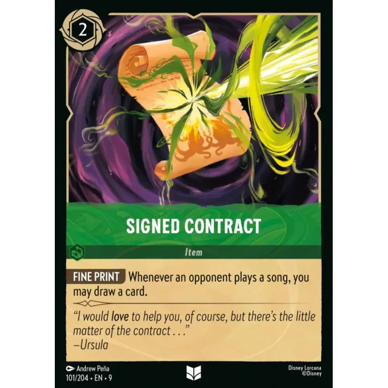 Signed Contract - foil