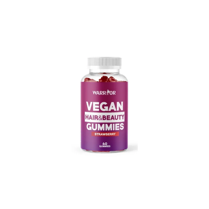 Vegan Hair & Beauty Gummies 60 gummies WARRIOR