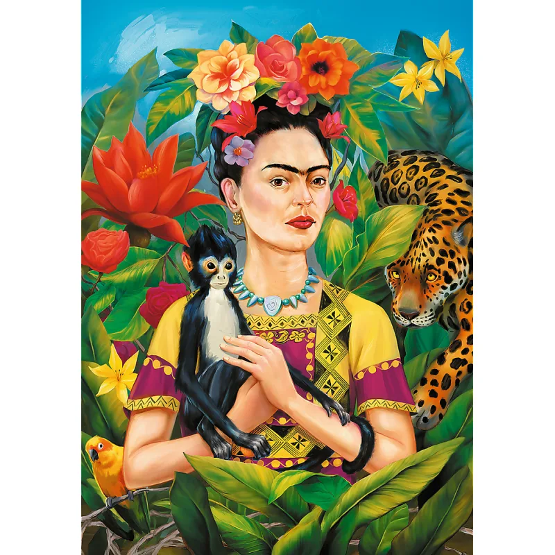 Puzzle Premium Plus: Portrét Fridy Kahlo