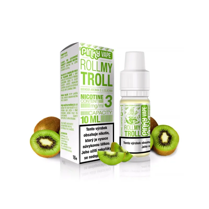 Pinky Vape - E-liquid - 10ml - 0mg - Roll My Troll (Kiwi mix)