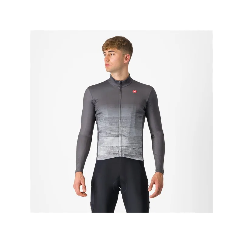 Dres Castelli Unlimited thermal dark gray/silver gray dlouhý rukáv