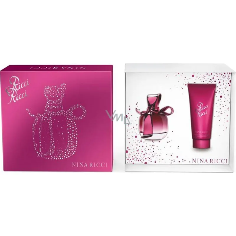 Nina Ricci Ricci Ricci parfémovaná voda pro ženy 50 ml + tělové mléko 100 ml, dárková sada