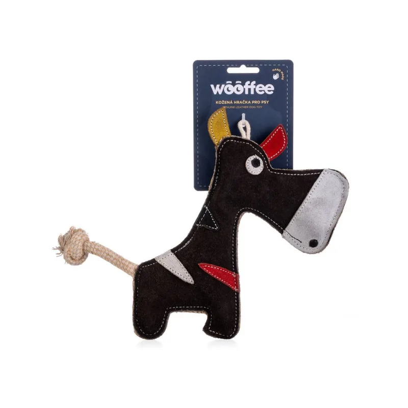Wooffee kožená hračka Oslík