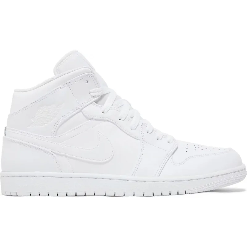Jordan 1 Mid Triple White (2022)