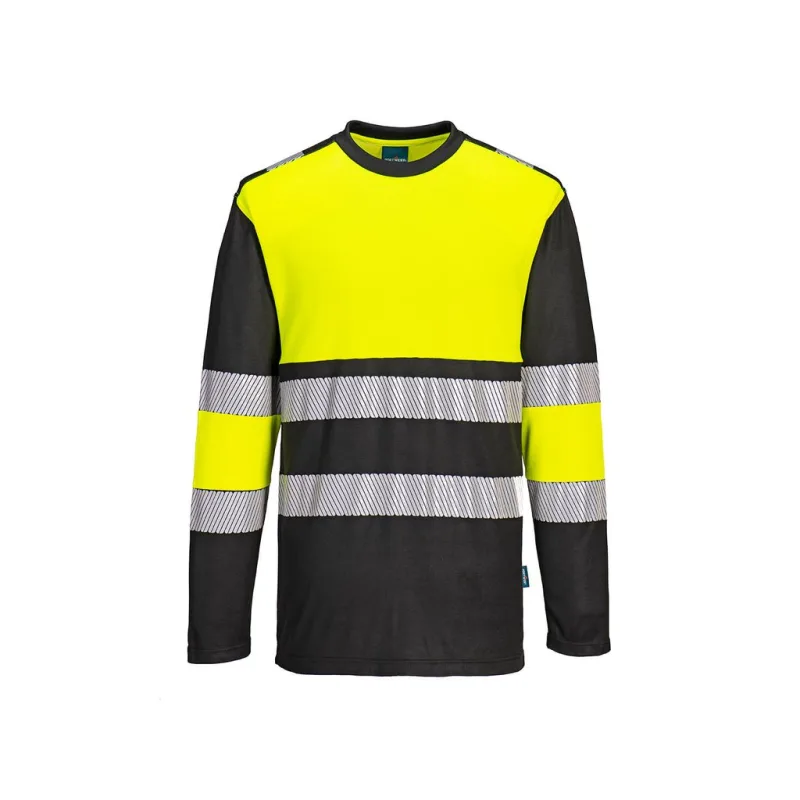 Tričko PW3 Hi-Vis třída 1 L/S