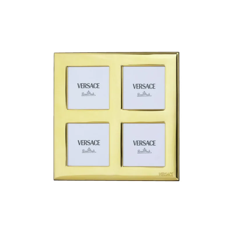 ROSENTHAL VERSACE FRAMES Fotorámeček na 4 fotografie 27 × 27 cm – VHF16 – zlatý