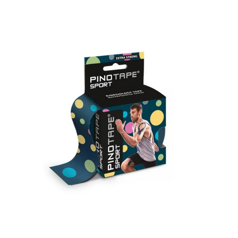 PINOTAPE® Šport, farebné bodky, 5 cm x 5 m