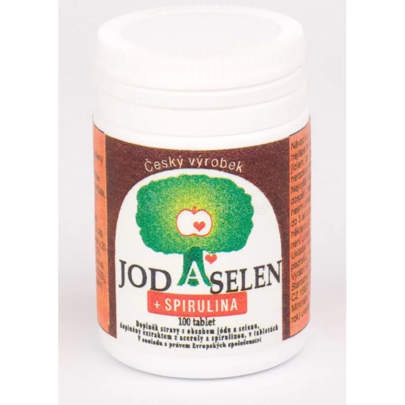 Sunpharm Jod a Selen + spirulina 100 tablet