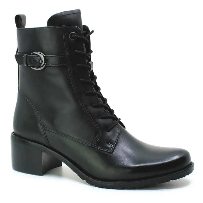 CAPRICE 9-25100-45 black nappa, dámské polokozačky vel.37 ½