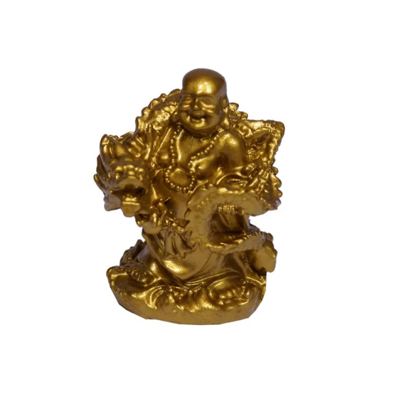 Figurka Buddha pozlacený drak P